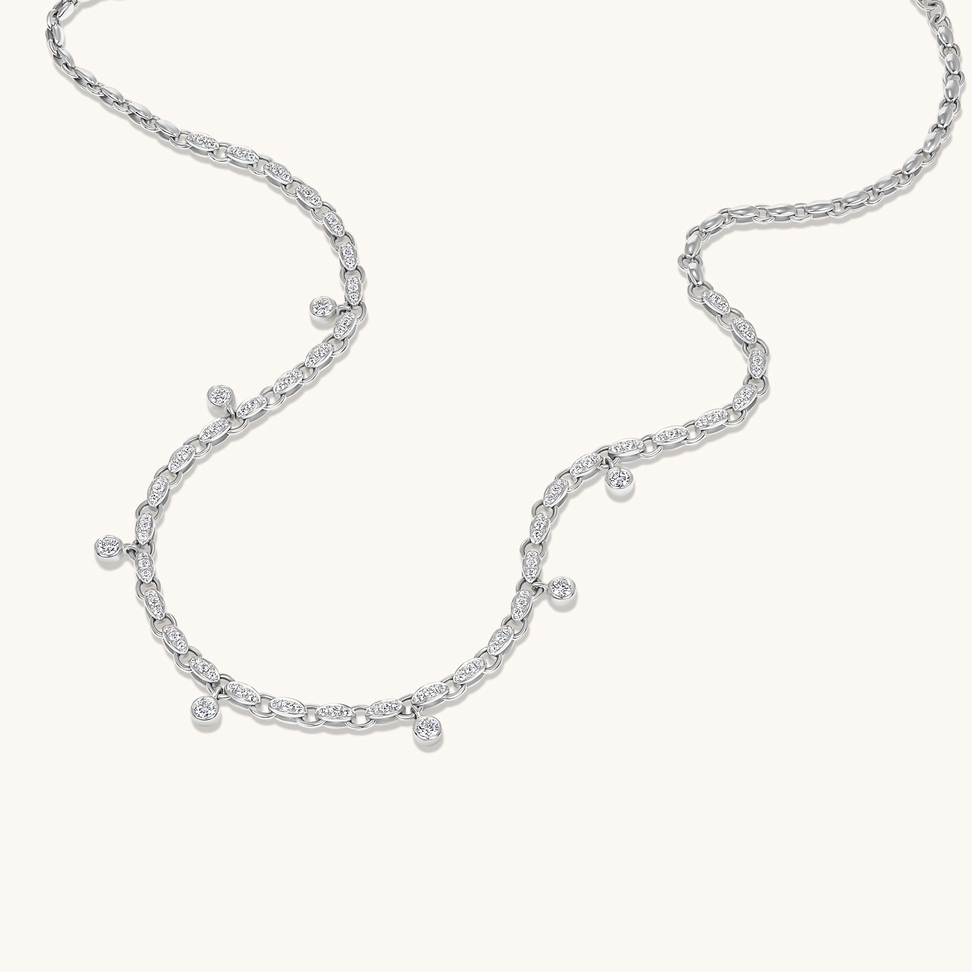 Lab Diamond Bezel Charm Necklace - Happy Jewelers Fine Jewelry Lifetime Warranty