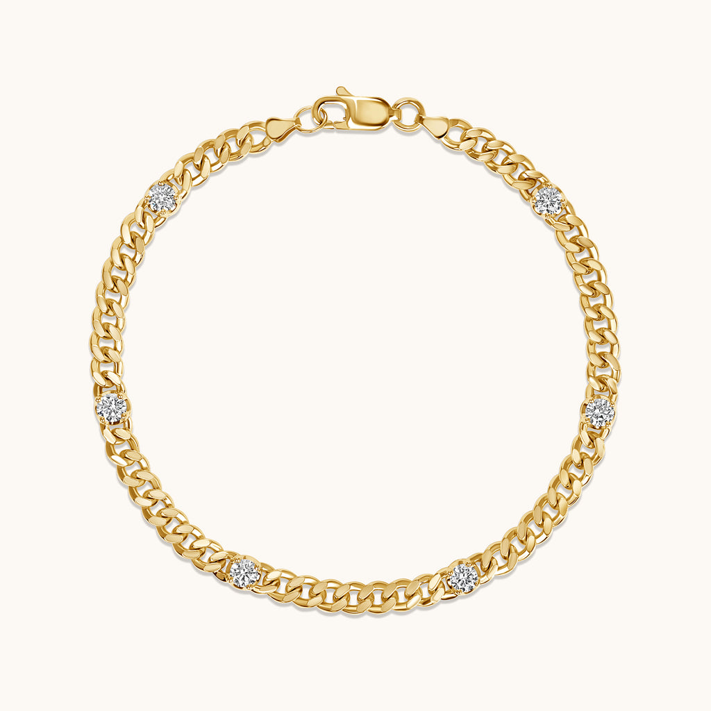 Lab_Diamond_Curb_Chain_Bracele
