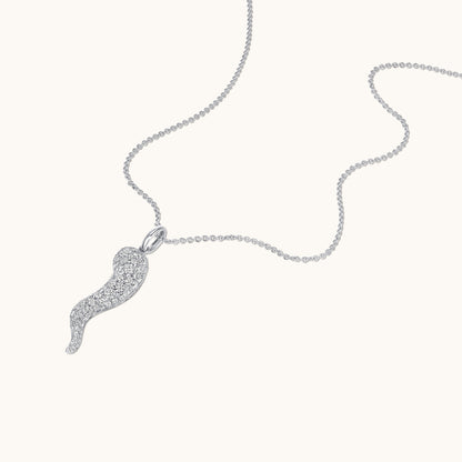 Large Pave Diamond Cornicello Pendant - Happy Jewelers Fine Jewelry Lifetime Warranty