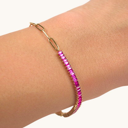 Ruby Linked Up Chain Bracelet - Happy Jewelers Fine Jewelry Lifetime Warranty