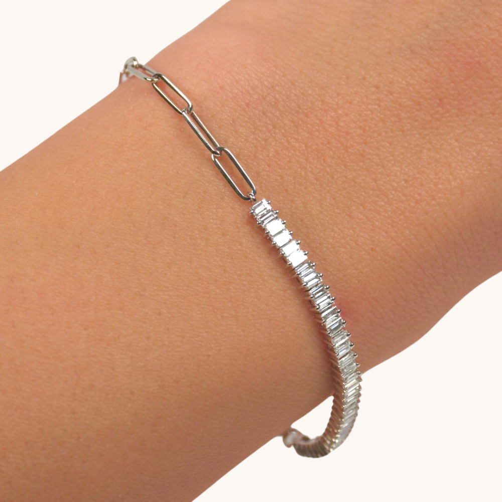 Lab Diamond Linked Up Chain Bracelet - Happy Jewelers Fine Jewelry Lifetime Warranty