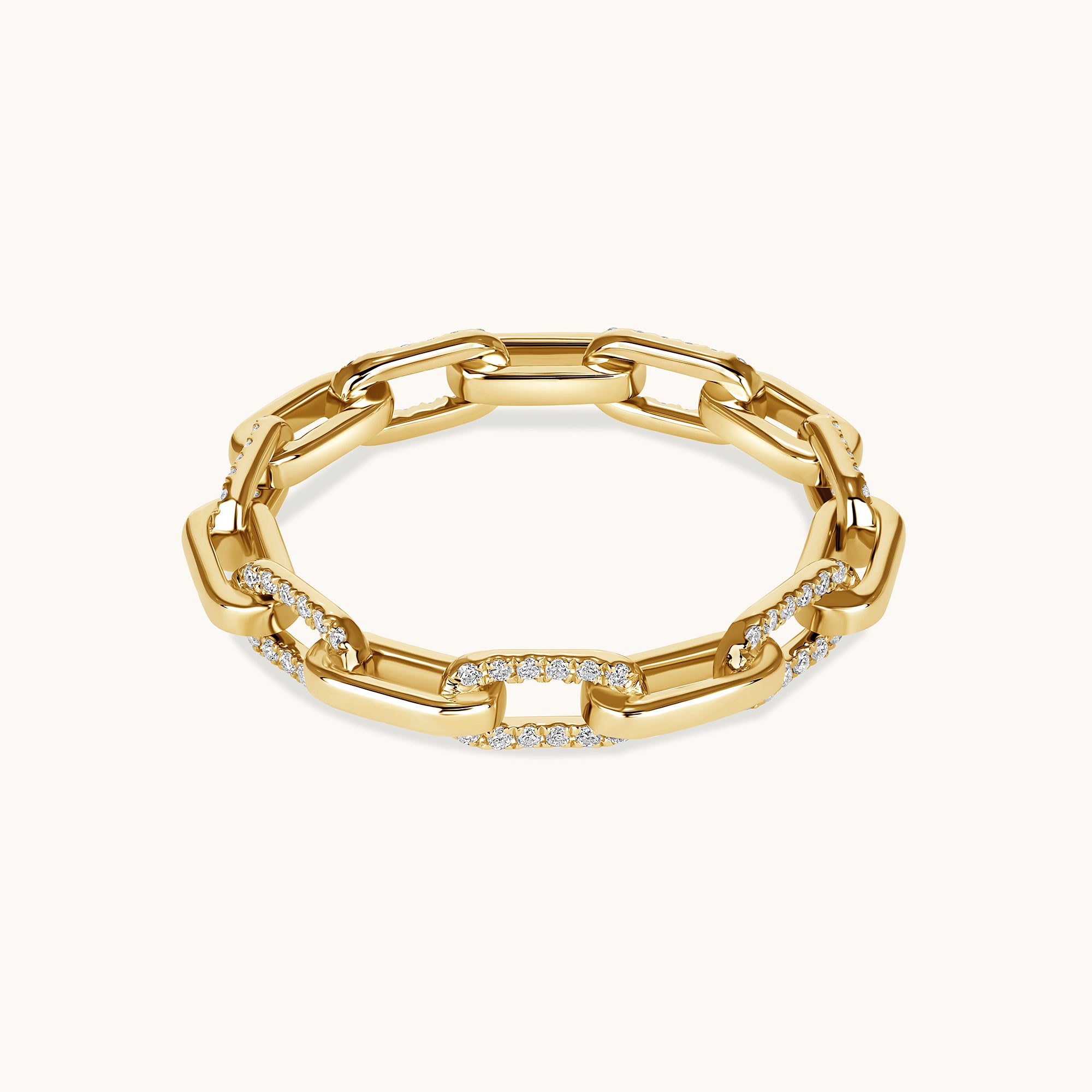 Linked Up Alternating Diamond Eternity Band - Happy Jewelers Fine Jewelry Lifetime Warranty