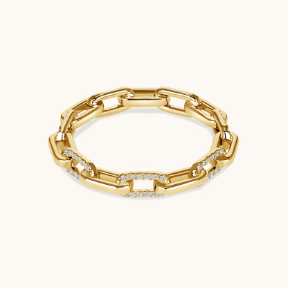 Linked Up Alternating Diamond Eternity Band - Happy Jewelers Fine Jewelry Lifetime Warranty