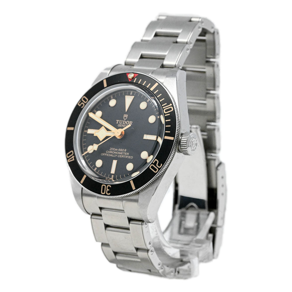 Tudor Men's Black Bay 58 Stainless Steel 39mm Black Dot Dial Watch Reference #: M79030N - Happy Jewelers Fine Jewelry Lifetime Warranty