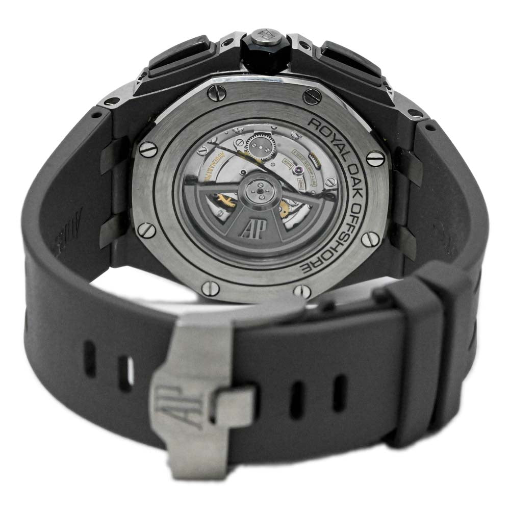 Audemars Piguet Men's Royal Oak Offshore Titanium 44mm Slate Grey Chronograph Dial Watch Reference #: 26400IO.OO.A004CA.01 - Happy Jewelers Fine Jewelry Lifetime Warranty