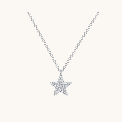 Mini Pave Diamond Star Necklace - Happy Jewelers Fine Jewelry Lifetime Warranty