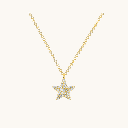 Mini Pave Diamond Star Necklace - Happy Jewelers Fine Jewelry Lifetime Warranty