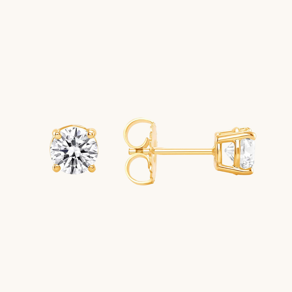 Lab Created Classic Diamond Stud Earrings - Happy Jewelers Fine Jewelry Lifetime Warranty
