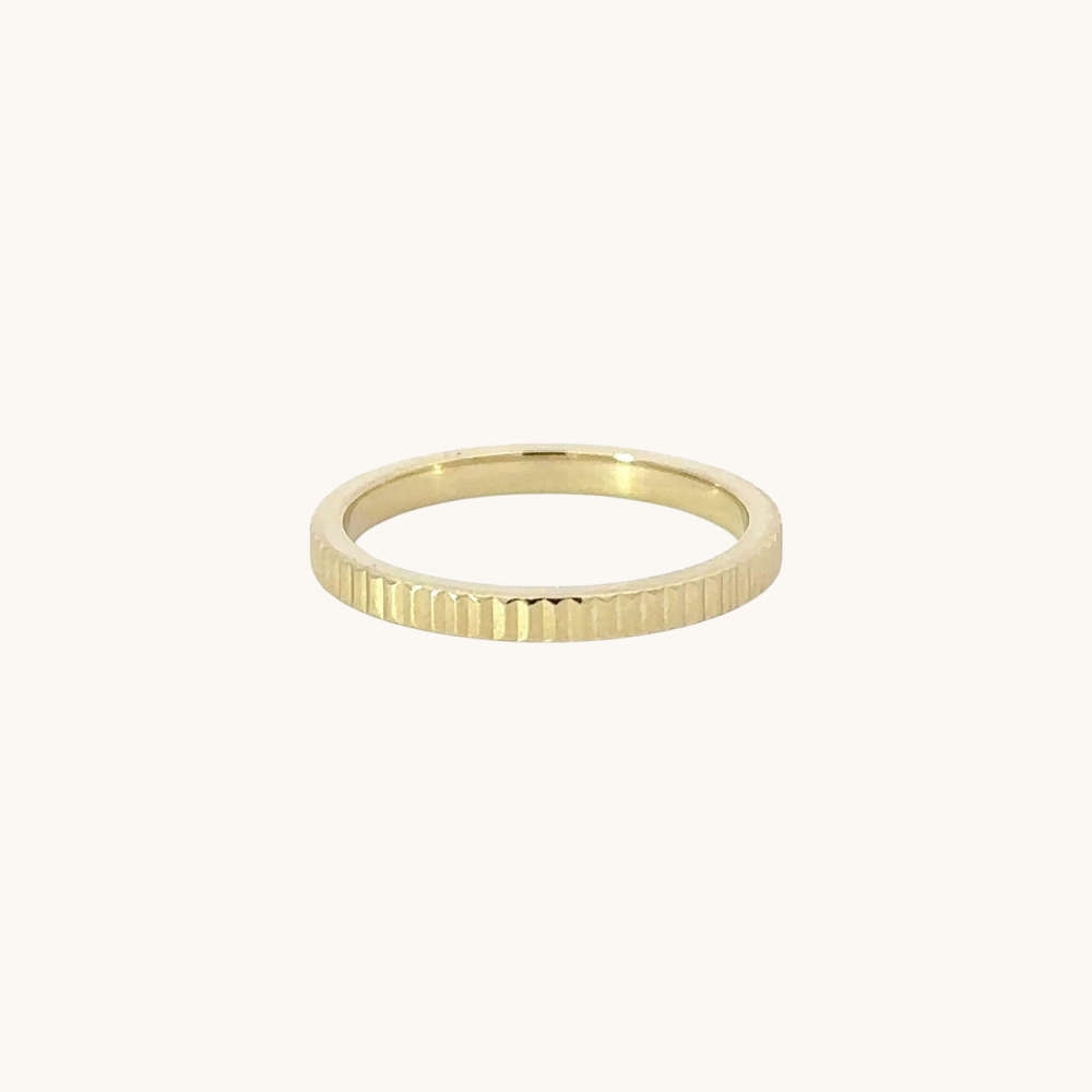 Solid Gold Fluted Band