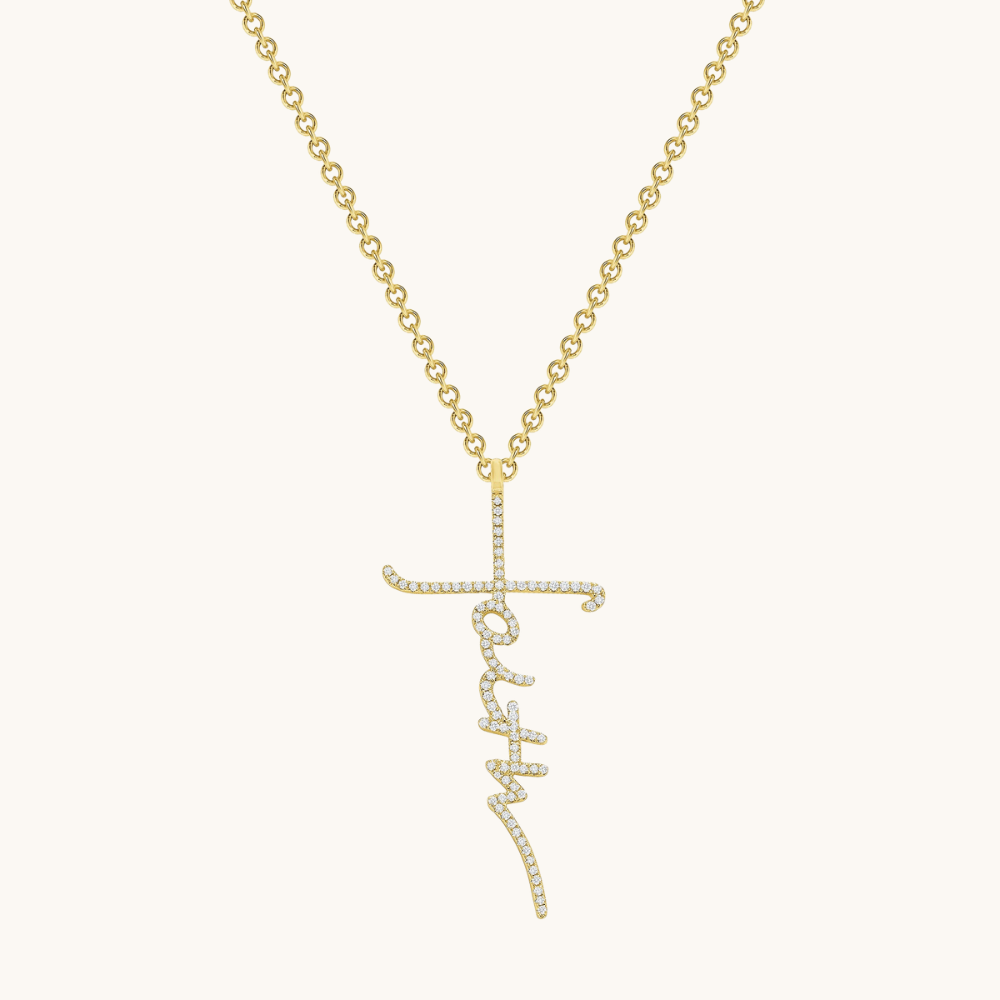 Diamond Faith Cross Necklace