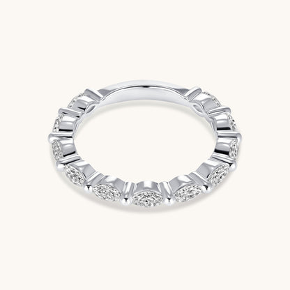 Marquise Diamond Shared Prong Band