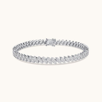 Marquise Illusion Tennis Bracelet - Happy Jewelers Fine Jewelry Lifetime Warranty