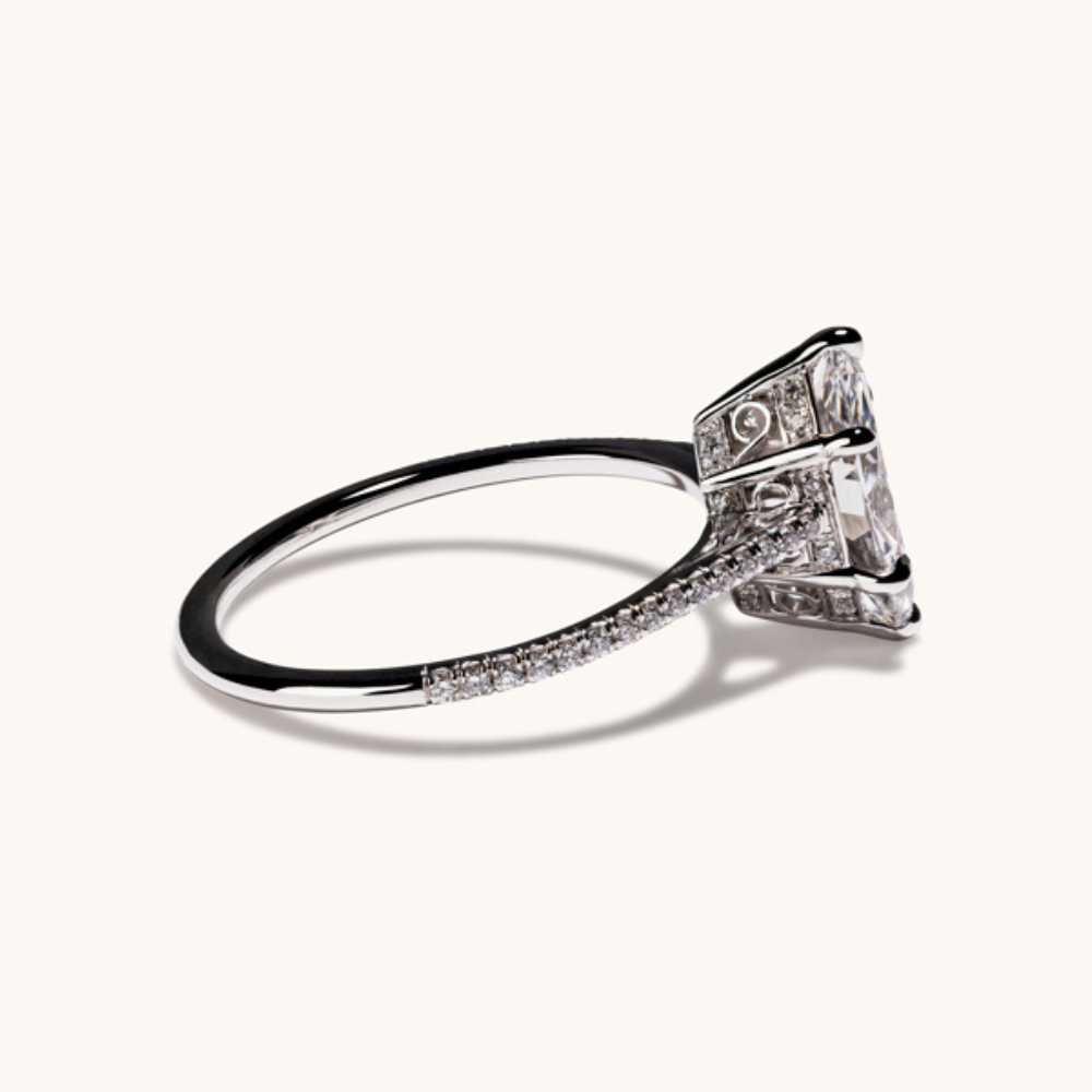 1.24 Marquise Lab Diamond Engagement Ring