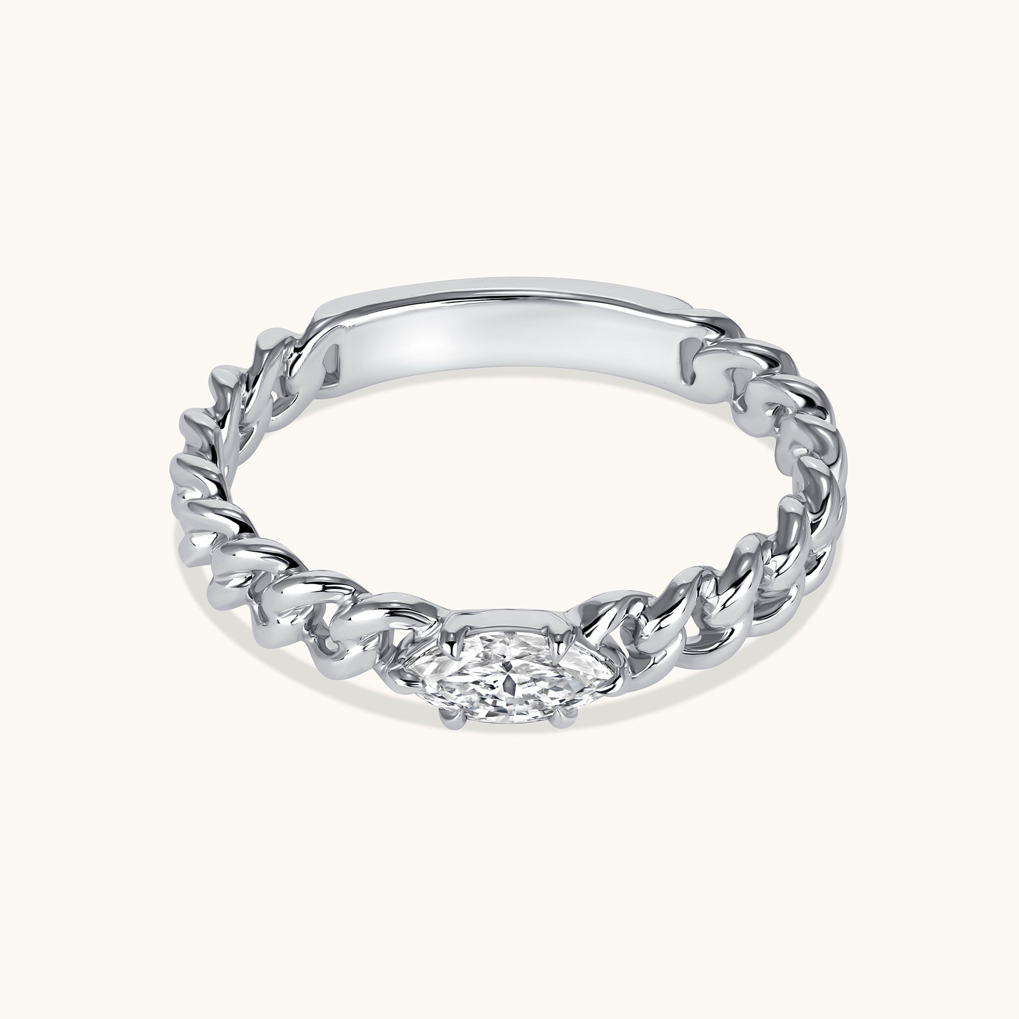 Marquise Diamond Chain Ring - Happy Jewelers Fine Jewelry Lifetime Warranty