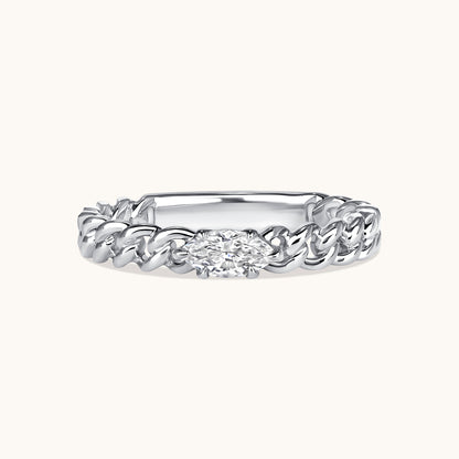 Marquise Diamond Chain Ring - Happy Jewelers Fine Jewelry Lifetime Warranty