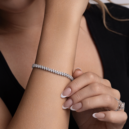 Marquise Illusion Tennis Bracelet - Happy Jewelers Fine Jewelry Lifetime Warranty