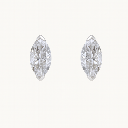 Marquise Lab Diamond Stud Earrings - Happy Jewelers Fine Jewelry Lifetime Warranty