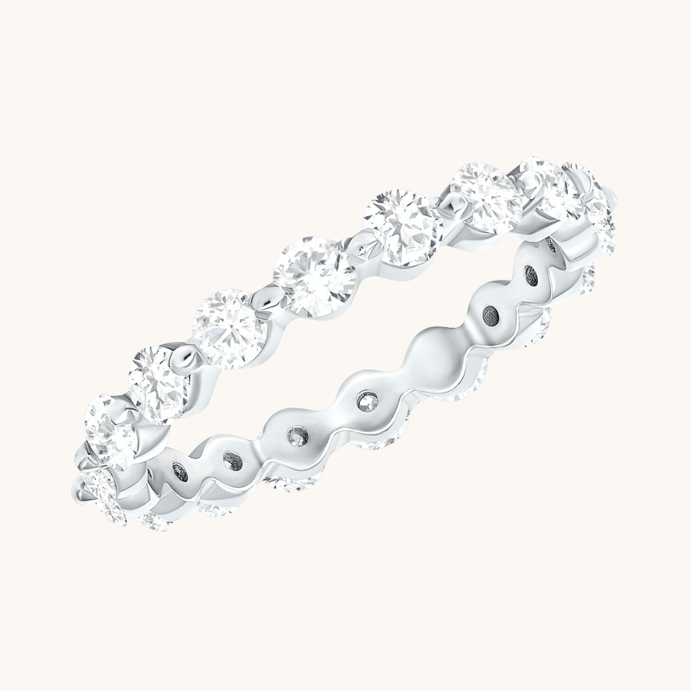 Medium Round Shared Prong Diamond Band