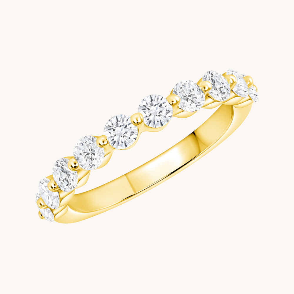 Medium Round Shared Prong Diamond Band