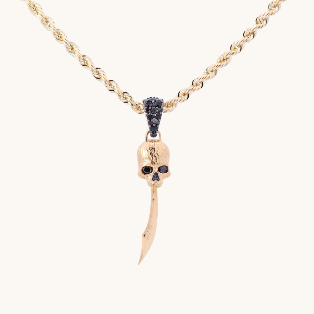 Black Knight Sword Skull Pendant main image 0