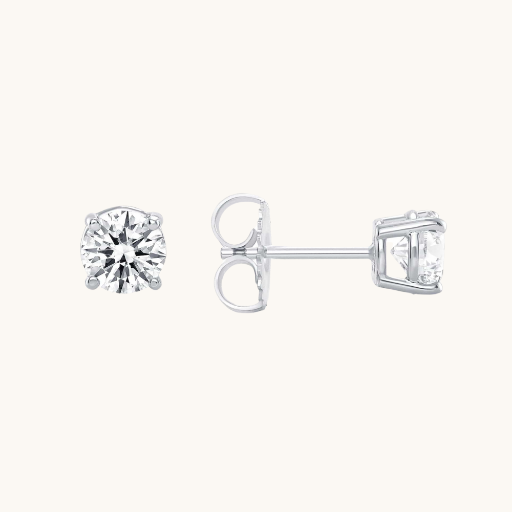 Men's Classic Lab Diamond Stud Earrings - Happy Jewelers Fine Jewelry Lifetime Warranty