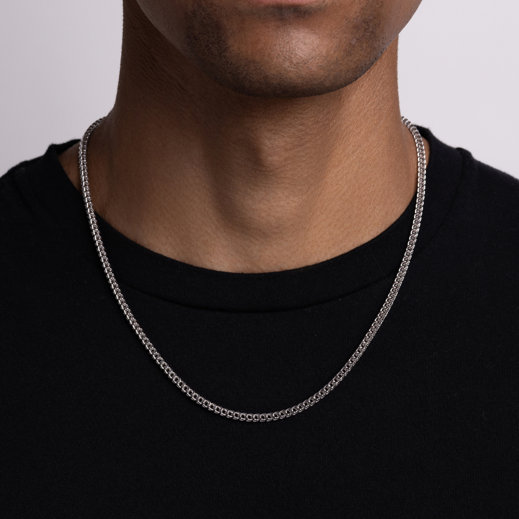 Men's Silver Franco Chain - Happy Jewelers Fine Jewelry Lifetime Warranty