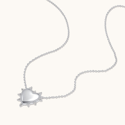 Milgrain Engravable Heart Pendant Necklace - Happy Jewelers Fine Jewelry Lifetime Warranty