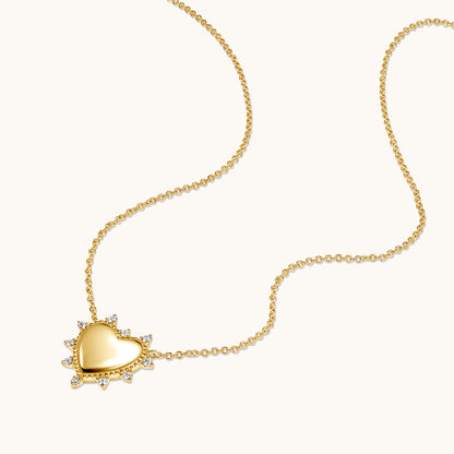 Milgrain Engravable Heart Pendant Necklace - Happy Jewelers Fine Jewelry Lifetime Warranty