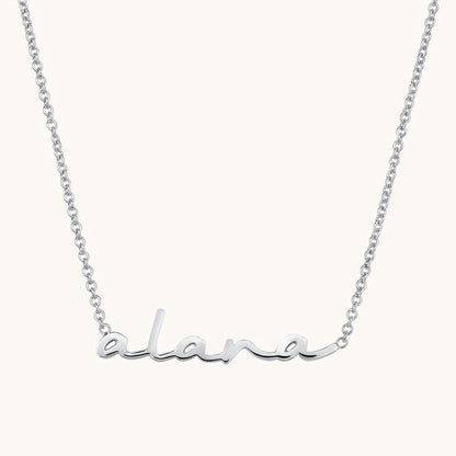 Mini Cursive Name Necklace