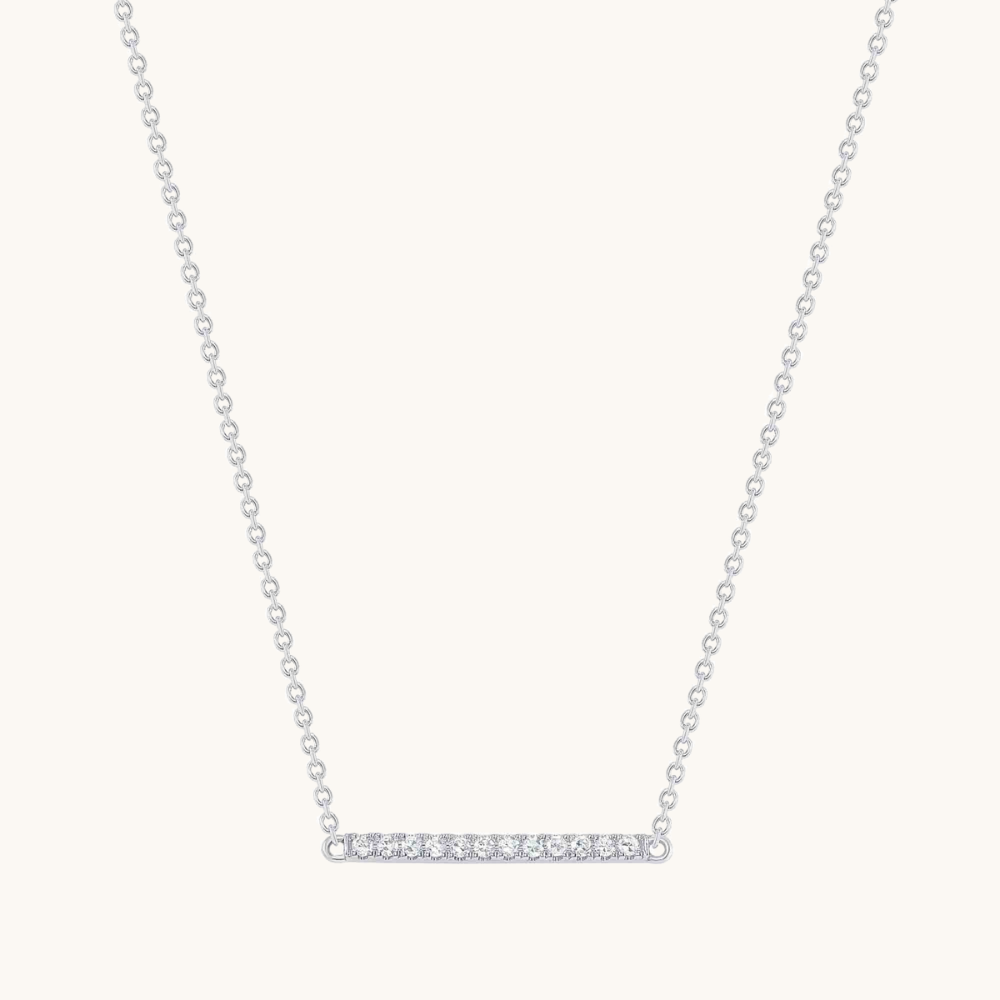 Mini Diamond Bar Necklace - Happy Jewelers Fine Jewelry Lifetime Warranty