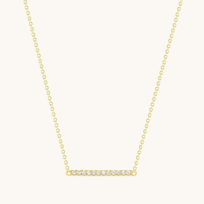 Mini Diamond Bar Necklace - Happy Jewelers Fine Jewelry Lifetime Warranty