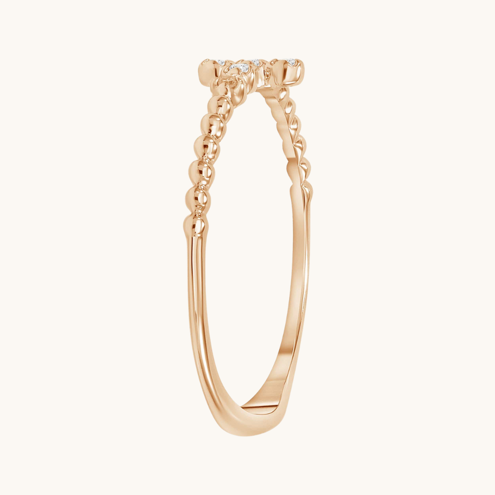 Mini Diamond Bubble Cross Ring - Happy Jewelers Fine Jewelry Lifetime Warranty