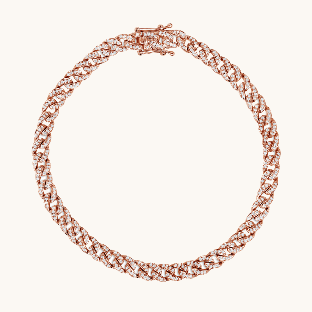 Mini Diamond Cuban Bracelet