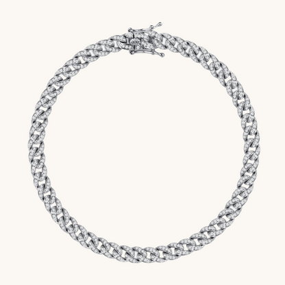 Mini Diamond Cuban Bracelet - Happy Jewelers Fine Jewelry Lifetime Warranty