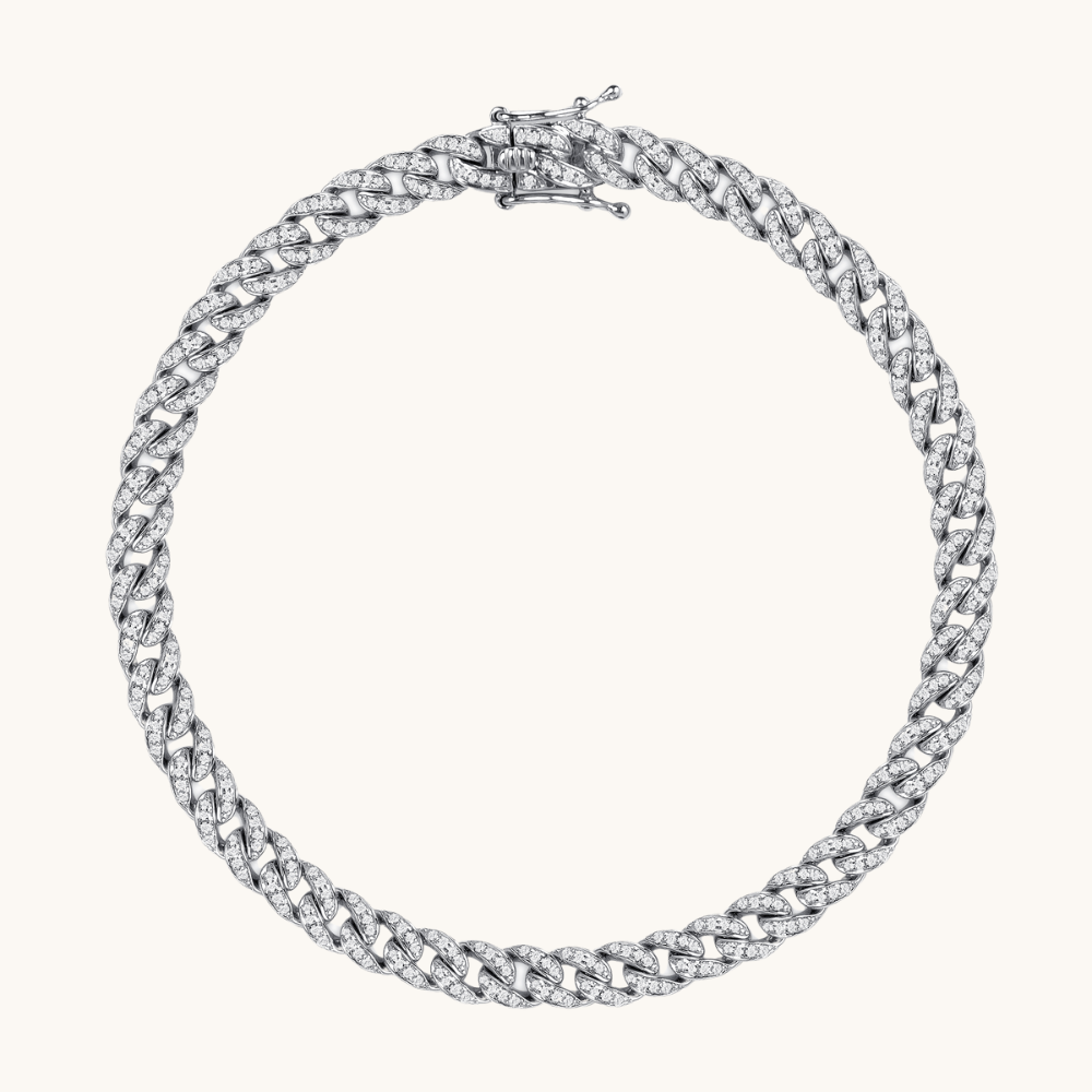 Mini Diamond Cuban Bracelet