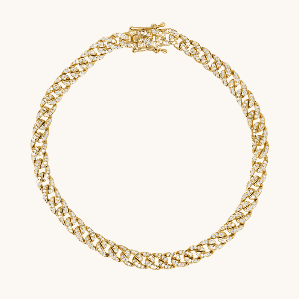 Mini Diamond Cuban Bracelet