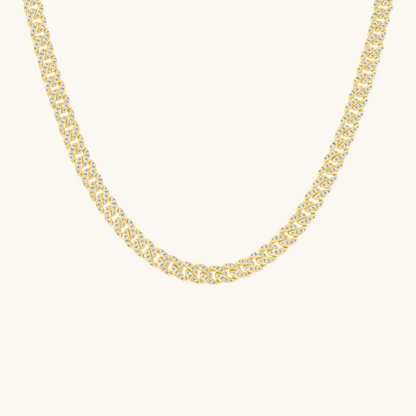 Mini Diamond Cuban Necklace - Happy Jewelers Fine Jewelry Lifetime Warranty