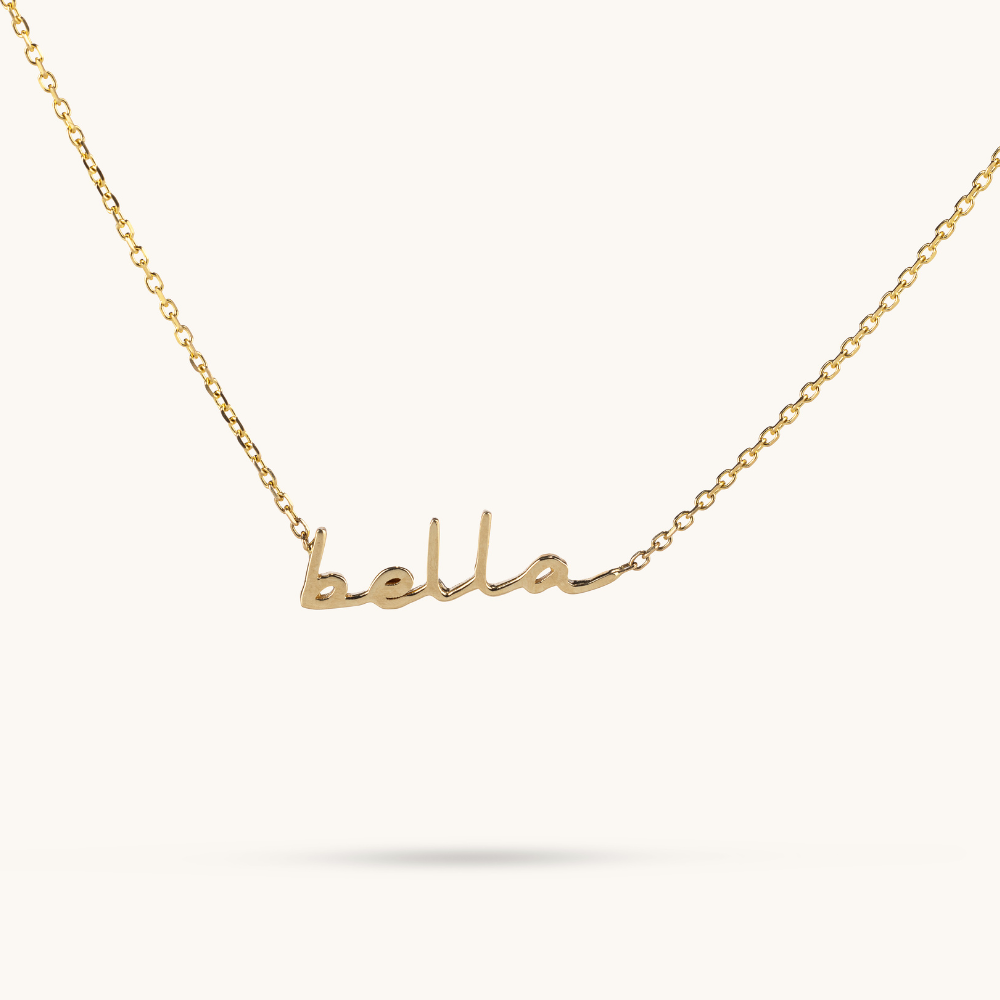 Mini Cursive Name Necklace