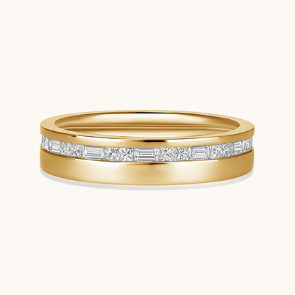 Mixed Diamond Band - Happy Jewelers Fine Jewelry Lifetime Warranty
