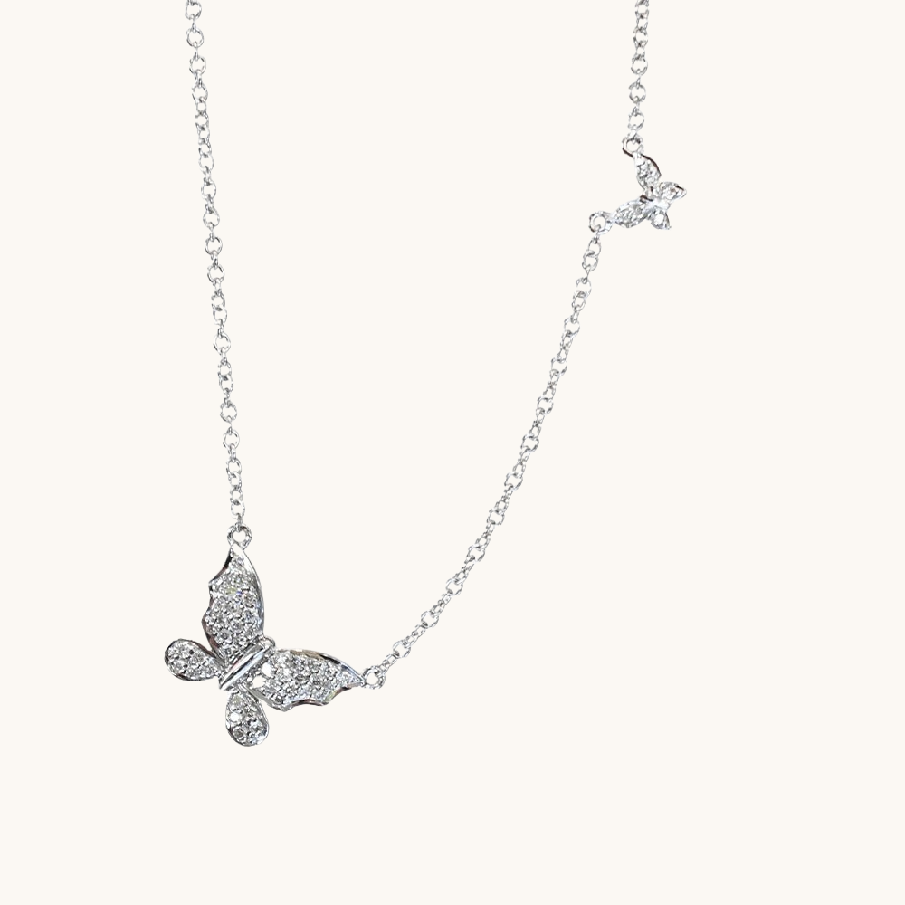 Mom and Me Butterfly Necklace