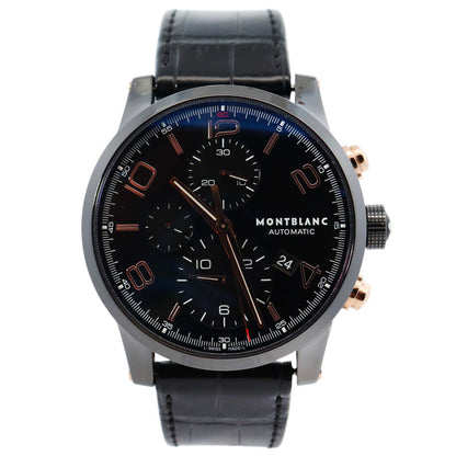 Montblanc Time Walker 43mm Black Dial Watch Ref# 105805 - Happy Jewelers Fine Jewelry Lifetime Warranty