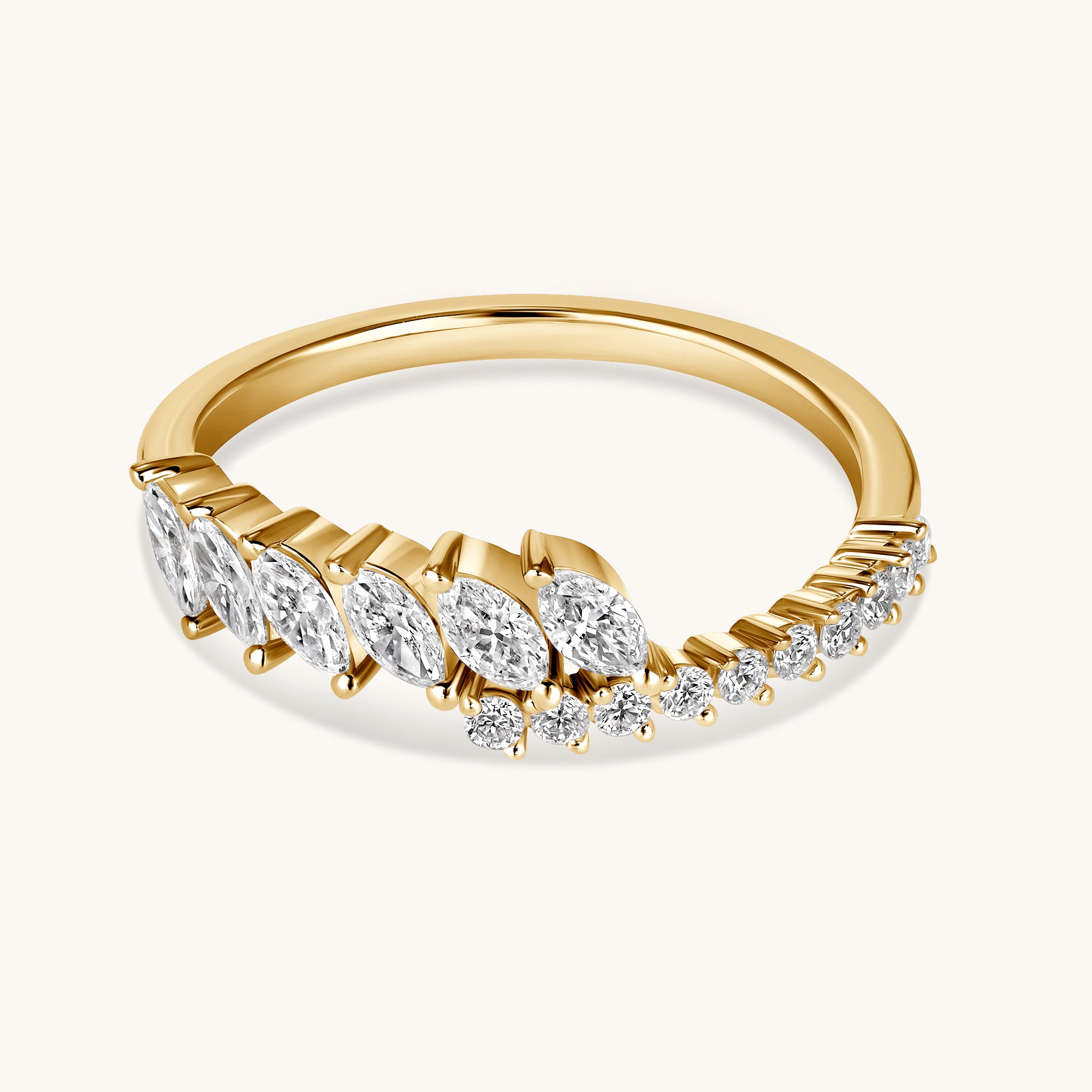 Multi-Diamond Wrap Ring