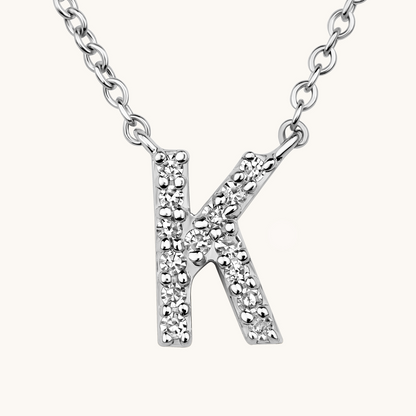 Small Diamond Initial Necklace