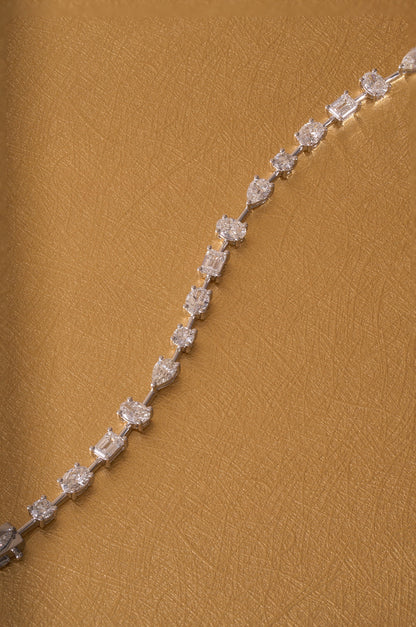 Labgrown East West Multi Diamond Spaced Tennis Bracelet - Happy Jewelers Fine Jewelry Lifetime Warranty