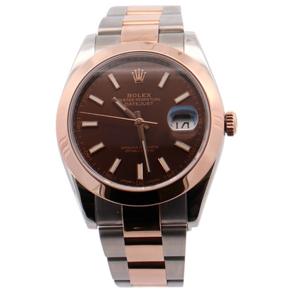 Rolex Datejust 41mm Chocolate Dial Watch Ref# 126301 - Happy Jewelers Fine Jewelry Lifetime Warranty