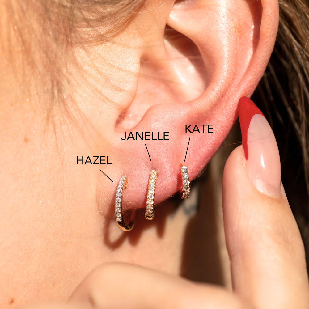 The Janelle Huggie Earrings - Happy Jewelers Fine Jewelry Lifetime Warranty