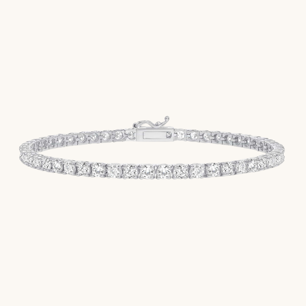 Natural Diamond Tennis Bracelet