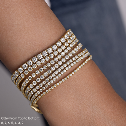 Natural Diamond Tennis Bracelet - Happy Jewelers Fine Jewelry Lifetime Warranty