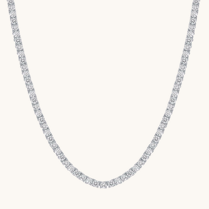 Men's Natural Diamond Tennis Necklace - Happy Jewelers Fine Jewelry Lifetime Warranty