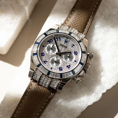 Rolex Daytona 40mm Pave Dial Watch Ref# 116599SA - Happy Jewelers Fine Jewelry Lifetime Warranty